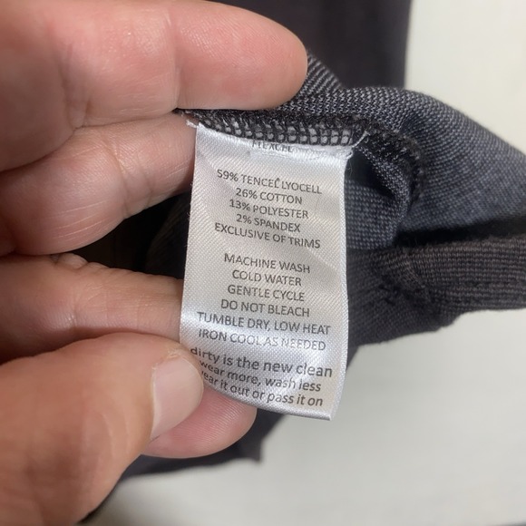 Horny Toad Tomboy Wrap Dress Black Long Sleeve Tencel Blend Size Small - Picture 5 of 8